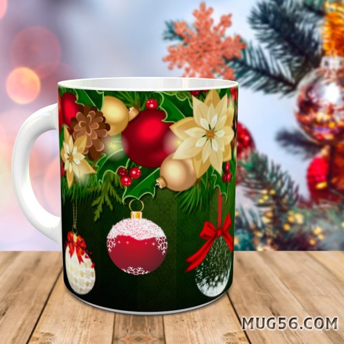 Mug tasse céramique personnalisable prénom - noel christmas 013