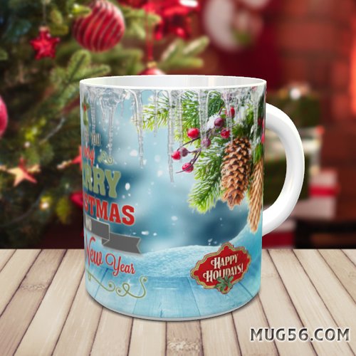 Mug tasse céramique personnalisable prénom - noel christmas 017