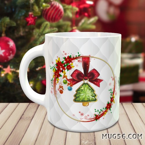 Mug tasse céramique personnalisable prénom - noel christmas 018