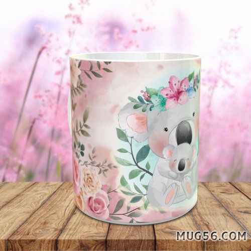 Mug tasse céramique personnalisable prénom - koala 006