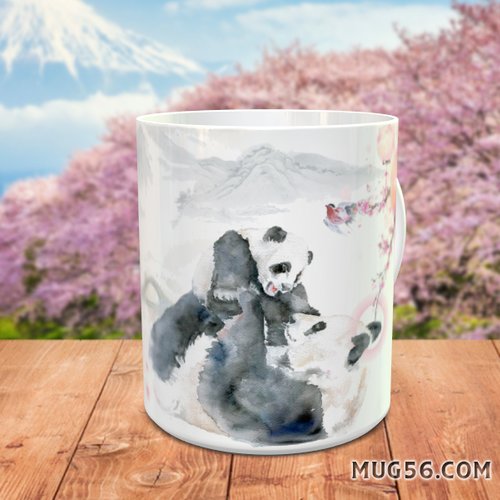 Mug tasse céramique personnalisable prénom - panda 002