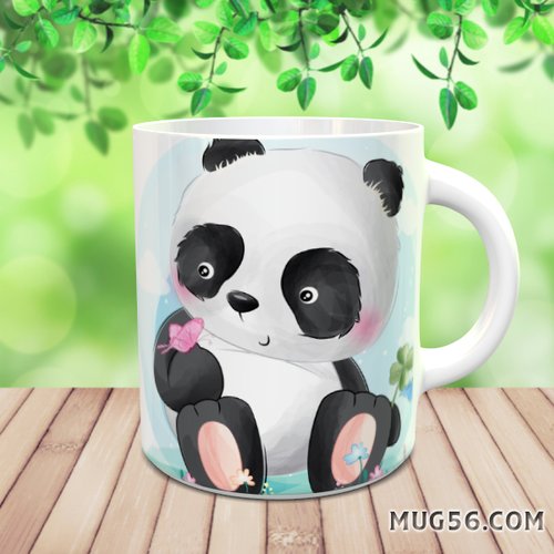 Mug tasse céramique personnalisable prénom - panda 006