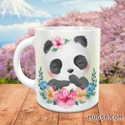 Mug tasse céramique personnalisable prénom - panda 008