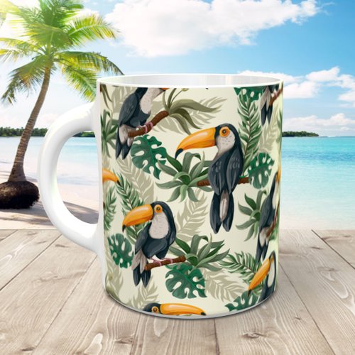 Mug tasse céramique personnalisable prénom - toucan 001