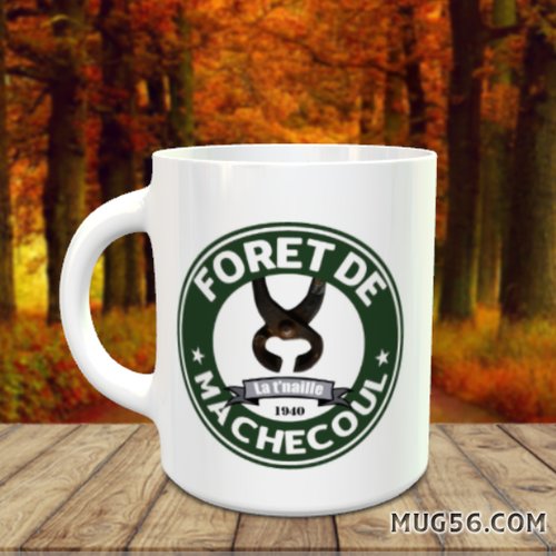 Mug tasse céramique "forêt de machecoul" - inspiré de mais où est donc passée la 7ème compagnie
