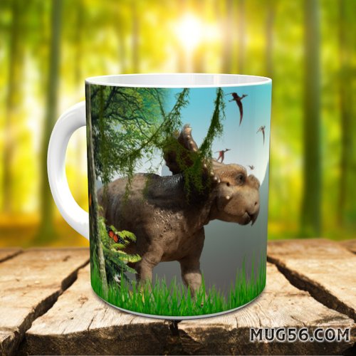 Design pour sublimation de mugs jpeg (fichier numérique) - dinosaures  001