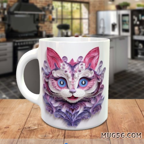 Design pour sublimation de mugs jpeg (fichier numérique) - chat 002