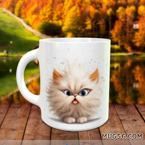 Design pour sublimation de mugs jpeg (fichier numérique) - chat 003