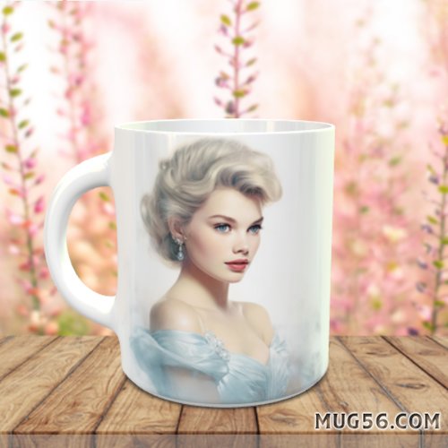 Design pour sublimation de mugs jpeg (fichier numérique) - cendrillon 003