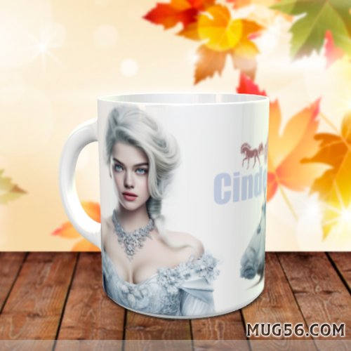 Design pour sublimation de mugs jpeg (fichier numérique) - cendrillon 004