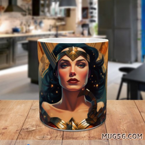 Mug tasse céramique thème wonder woman 001