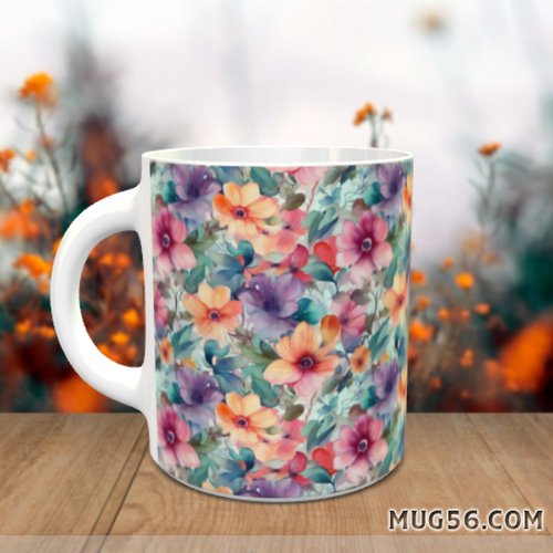Design pour sublimation de mugs jpeg (fichier numérique) - floral 002