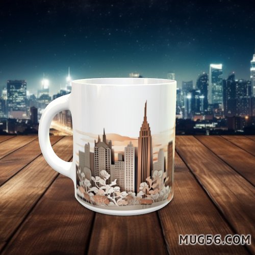 Design pour sublimation de mugs jpeg (fichier numérique) - ville usa new york ny 001