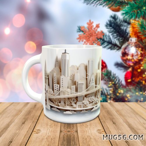 Design pour sublimation de mugs jpeg (fichier numérique) - ville usa new york ny 006