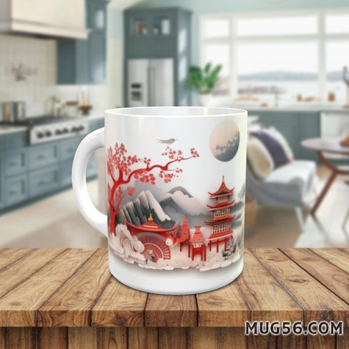 Design pour sublimation de mugs jpeg (fichier numérique) - asiatique japon 003