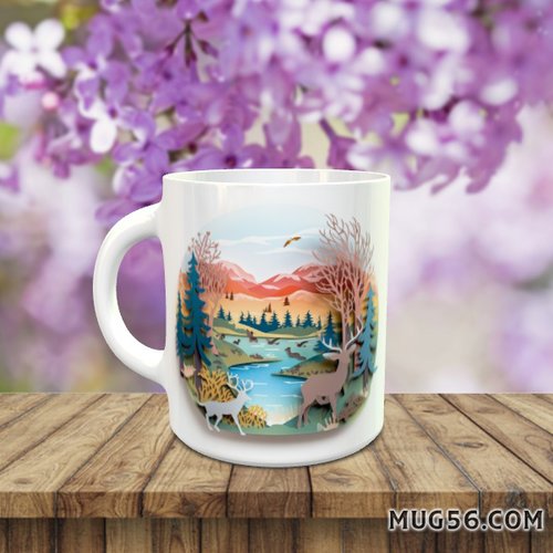 Design pour sublimation de mugs jpeg (fichier numérique) - nature 001