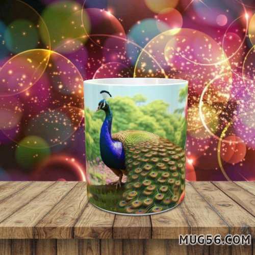 Design pour sublimation de mugs jpeg (fichier numérique) - paon 008