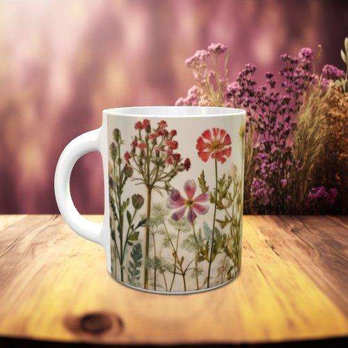 Mug tasse céramique - floral 004 fleurs séchées