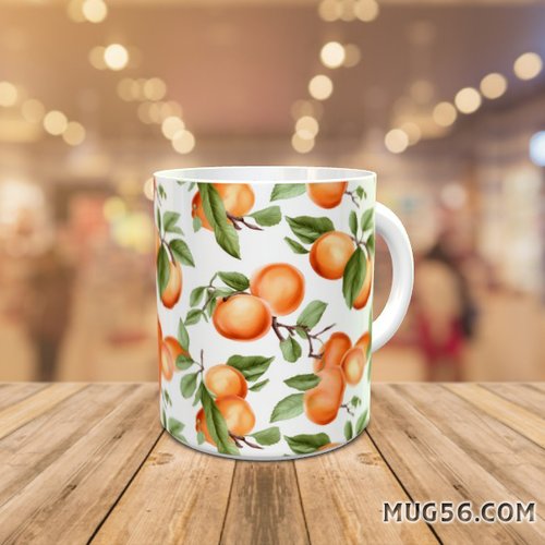 Design pour sublimation de mugs jpeg (fichier numérique) - abricot 001