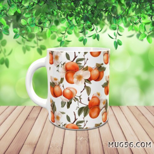 Design pour sublimation de mugs jpeg (fichier numérique) - abricot 002