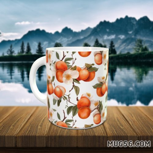 Design pour sublimation de mugs jpeg (fichier numérique) - abricot 003