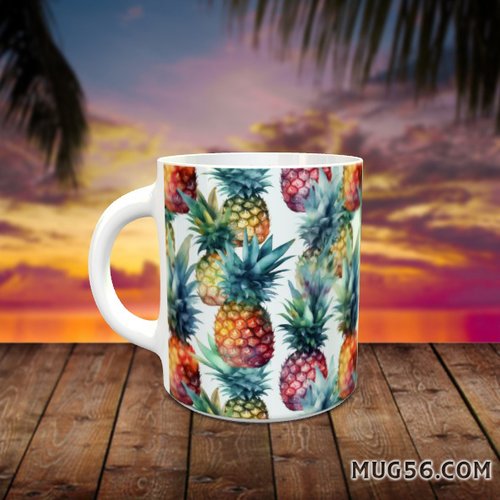Design pour sublimation de mugs jpeg (fichier numérique) - ananas 001