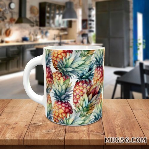 Design pour sublimation de mugs jpeg (fichier numérique) - ananas 002