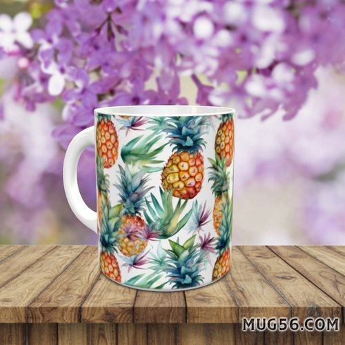Design pour sublimation de mugs jpeg (fichier numérique) - ananas 003