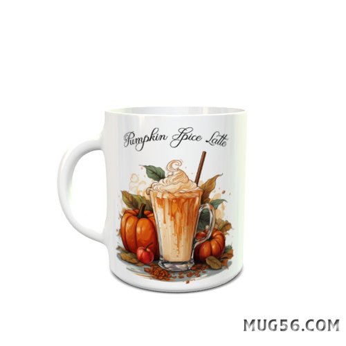 Design pour sublimation de mugs jpeg (fichier numérique) - automne 007 pumpkin spice latte