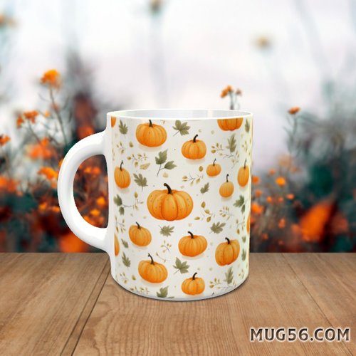 Design pour sublimation de mugs jpeg (fichier numérique) - automne 026 citrouilles