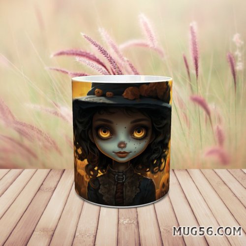 Design pour sublimation de mugs jpeg (fichier numérique) - halloween 016 citrouille