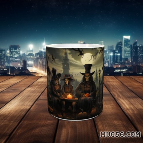 Design pour sublimation de mugs jpeg (fichier numérique) - halloween 027 horreur, étrange