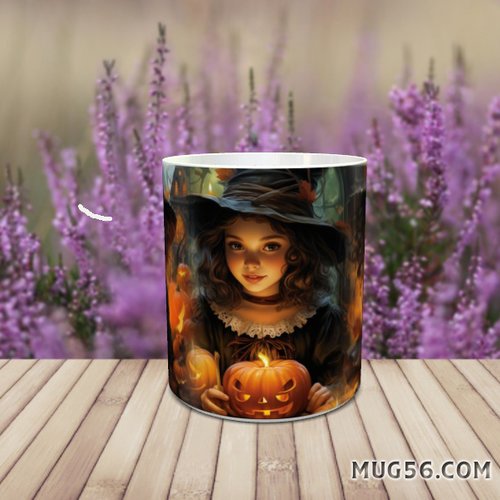 Design pour sublimation de mugs jpeg (fichier numérique) - halloween 026 enfants