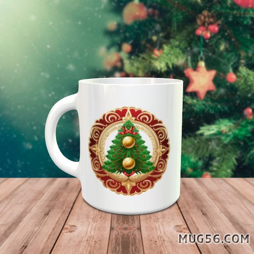 Mug tasse céramique - collection 2023 - noel christmas 017 logo sapin