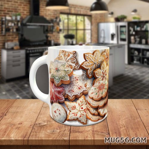 Mug tasse céramique - collection 2023 - noel christmas 054 biscuits cookies