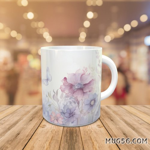 Mug tasse floral fleur 018