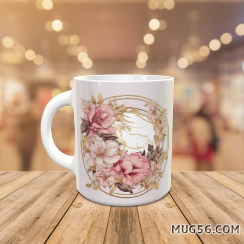 Mug tasse floral fleur 026