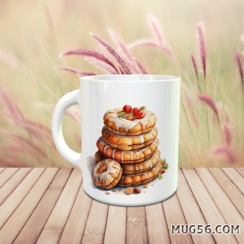 Mug tasse céramique - collection 2023 - noel christmas 053 cookies biscuits