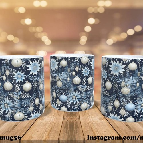 Mug tasse céramique - collection 2023 - noel christmas 078 boules de noel