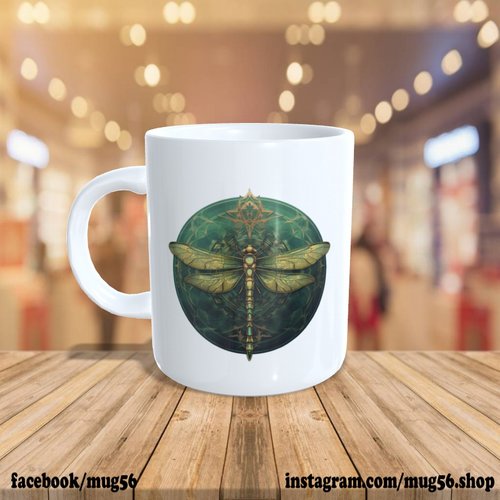 Mug tasse céramique - libellule 015