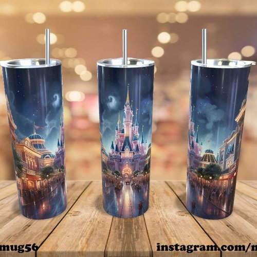 Tumbler / thermos / gobelet 600 ml - disneyland paris 001 chateau dlp