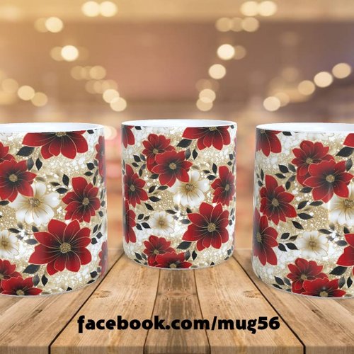 Mug tasse floral fleur 032
