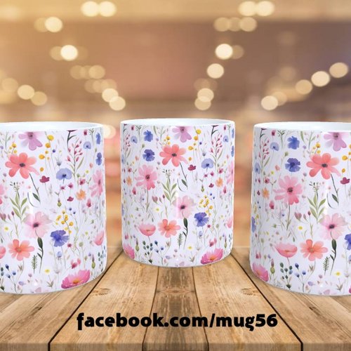 Mug tasse floral fleur 045