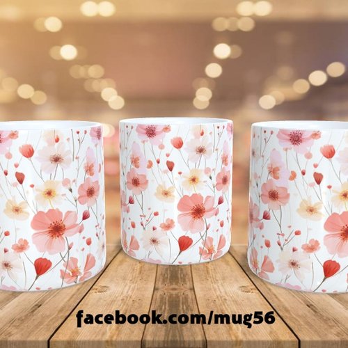 Mug tasse floral fleur 046