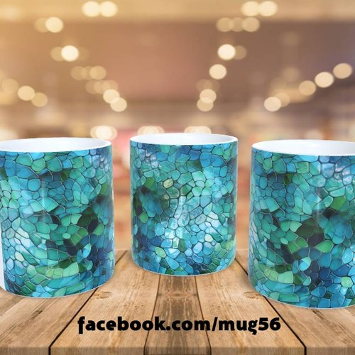 Mug tasse floral fleur 001 design motif 002 mosaique serpent
