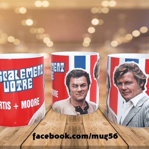 Mug tasse série tv télé - amicalement vôtre - tony curtis roger moore