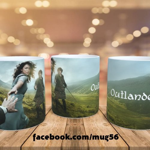 Mug tasse - série outlander - sam heughan caitriona balfe écosse highlands 016