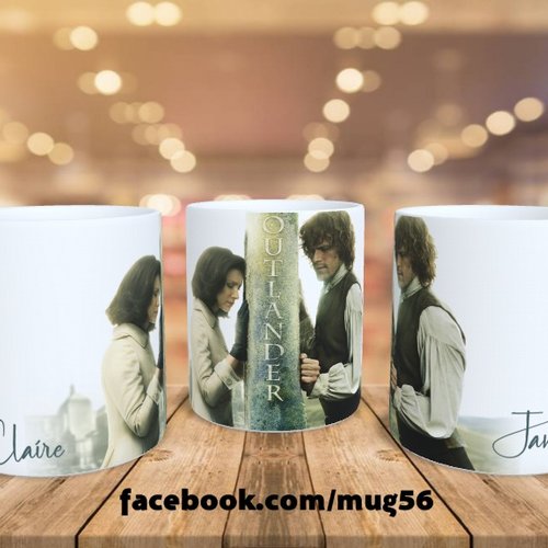 Mug tasse - série outlander - sam heughan caitriona balfe écosse highlands 017