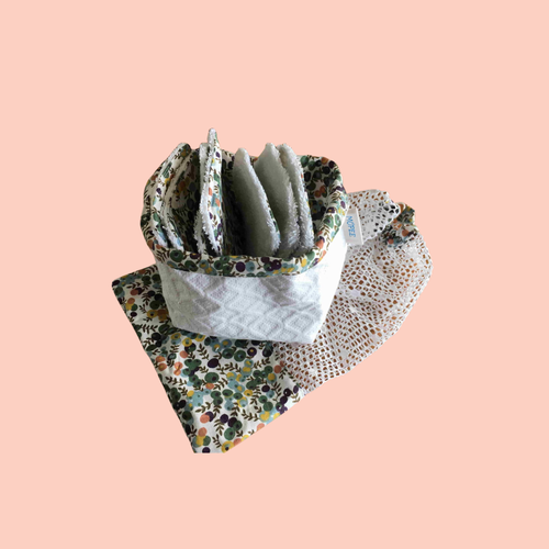 Lingette paniere et sachet lavage