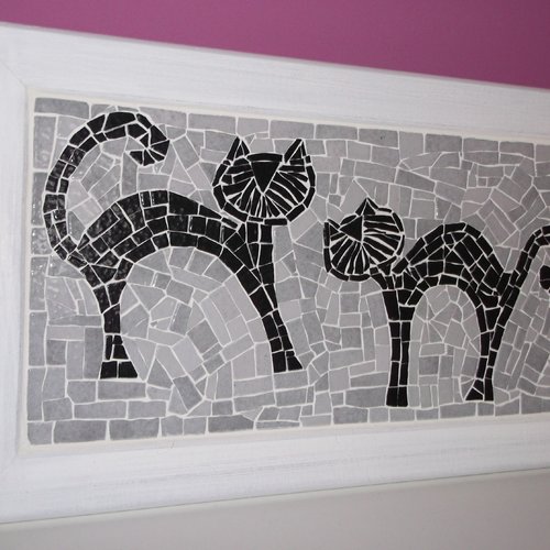 Vide Poche Decoration Murale Les Chats En Mosaique Un Grand Marche
